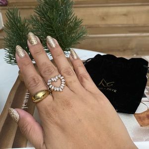 Miranda Frye heart baguette ring